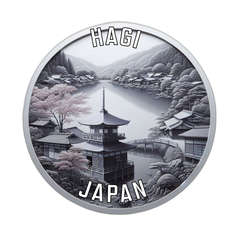 Hagi Japan Souvenir Die Cut Flat Magnet Image 1