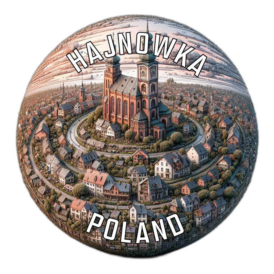 Hajnowka Poland Souvenir Die Cut Flat Magnet Image 1