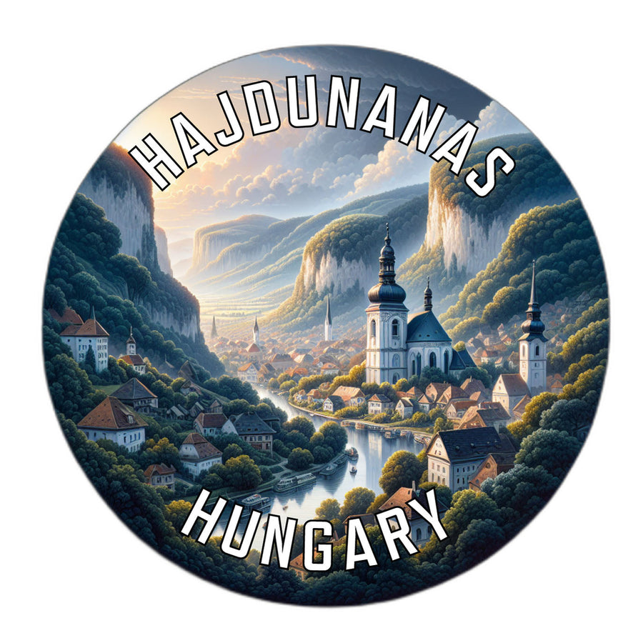 Hajdunanas Hungary Souvenir Die Cut Flat Magnet Image 1