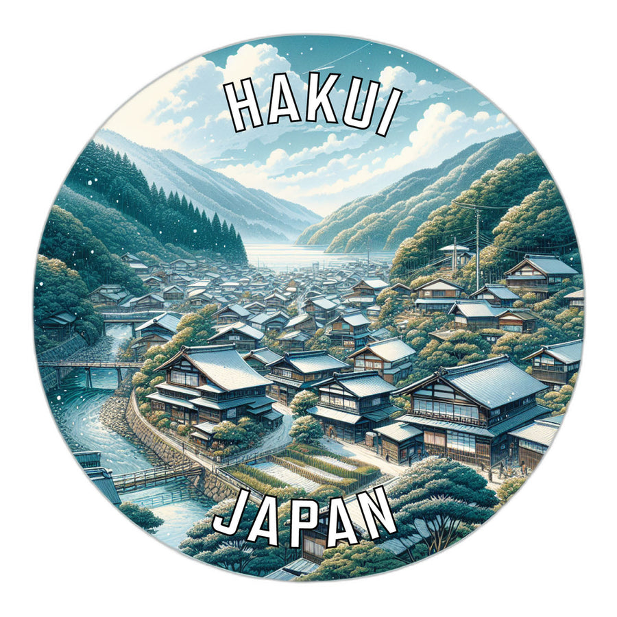 Hakui Japan Souvenir Die Cut Flat Magnet Image 1