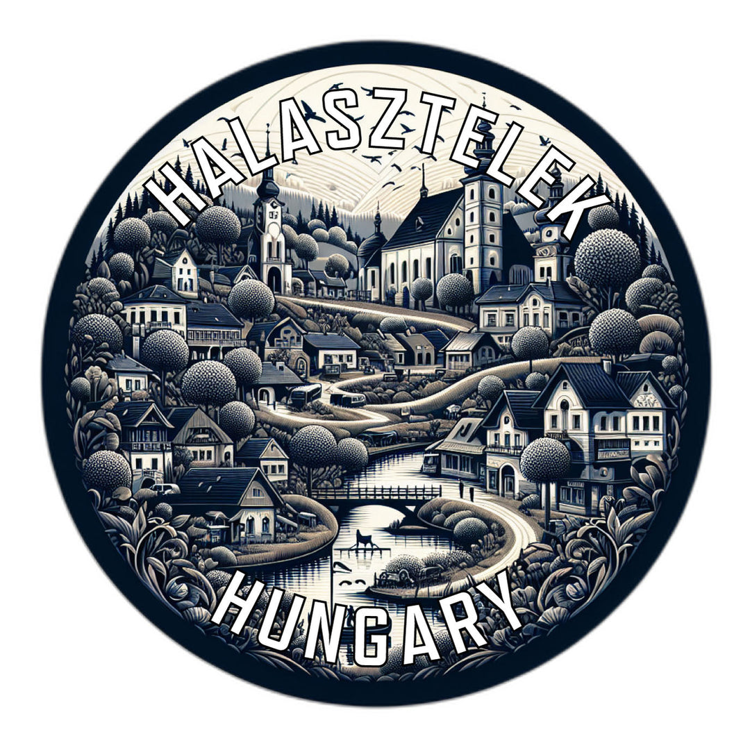 Halasztelek Hungary Souvenir Die Cut Flat Magnet Image 1