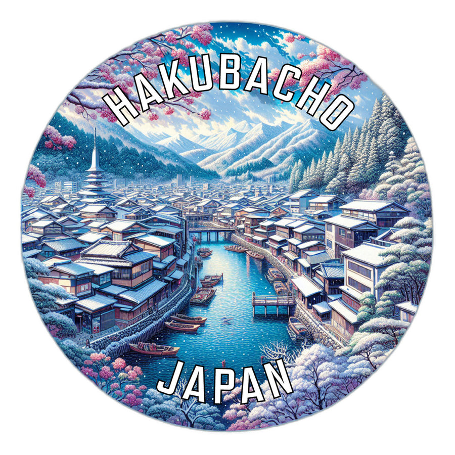 Hakubacho Japan Souvenir Die Cut Flat Magnet Image 1