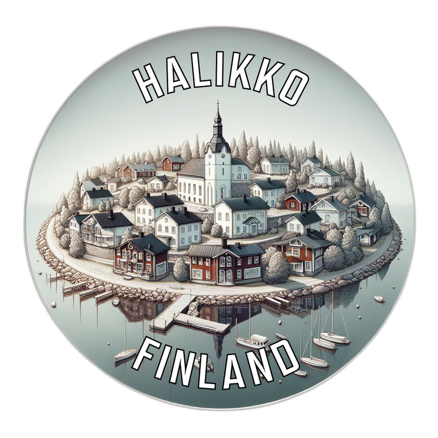 Halikko Finland Souvenir Die Cut Flat Magnet Image 1