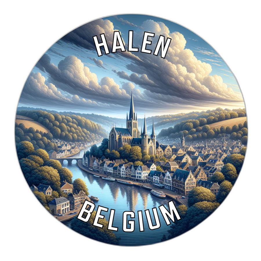 Halen Belgium Souvenir Die Cut Flat Magnet Image 1