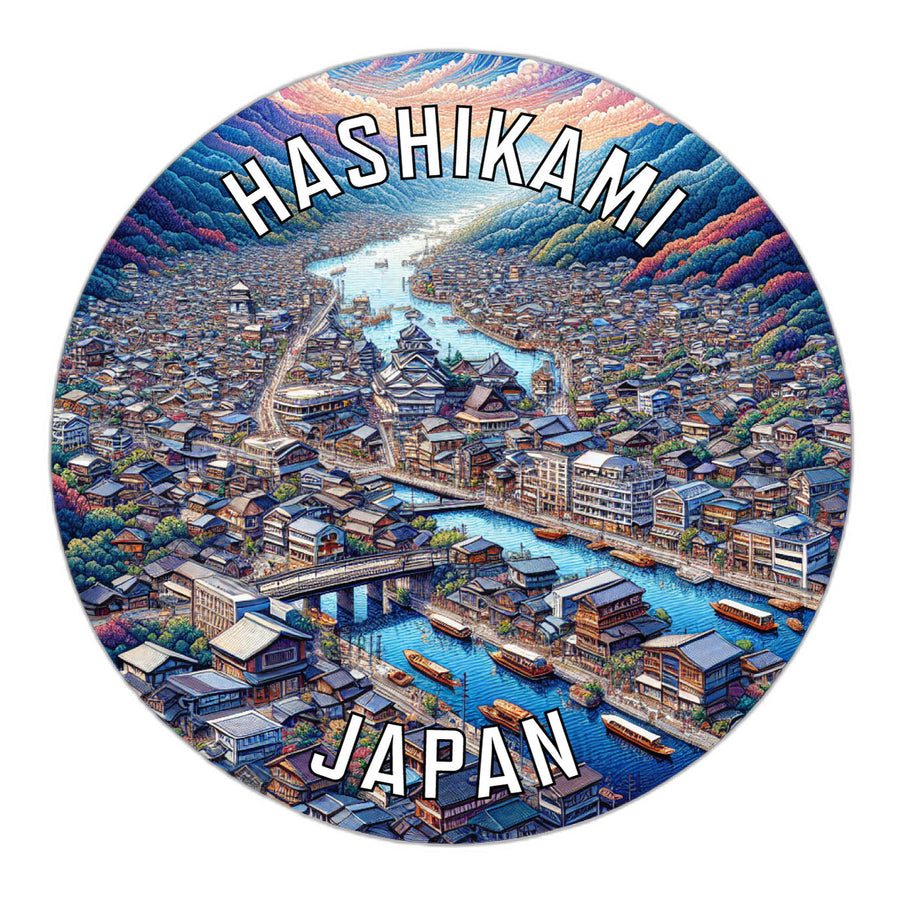 Hashikami Japan Souvenir Die Cut Flat Magnet Image 1