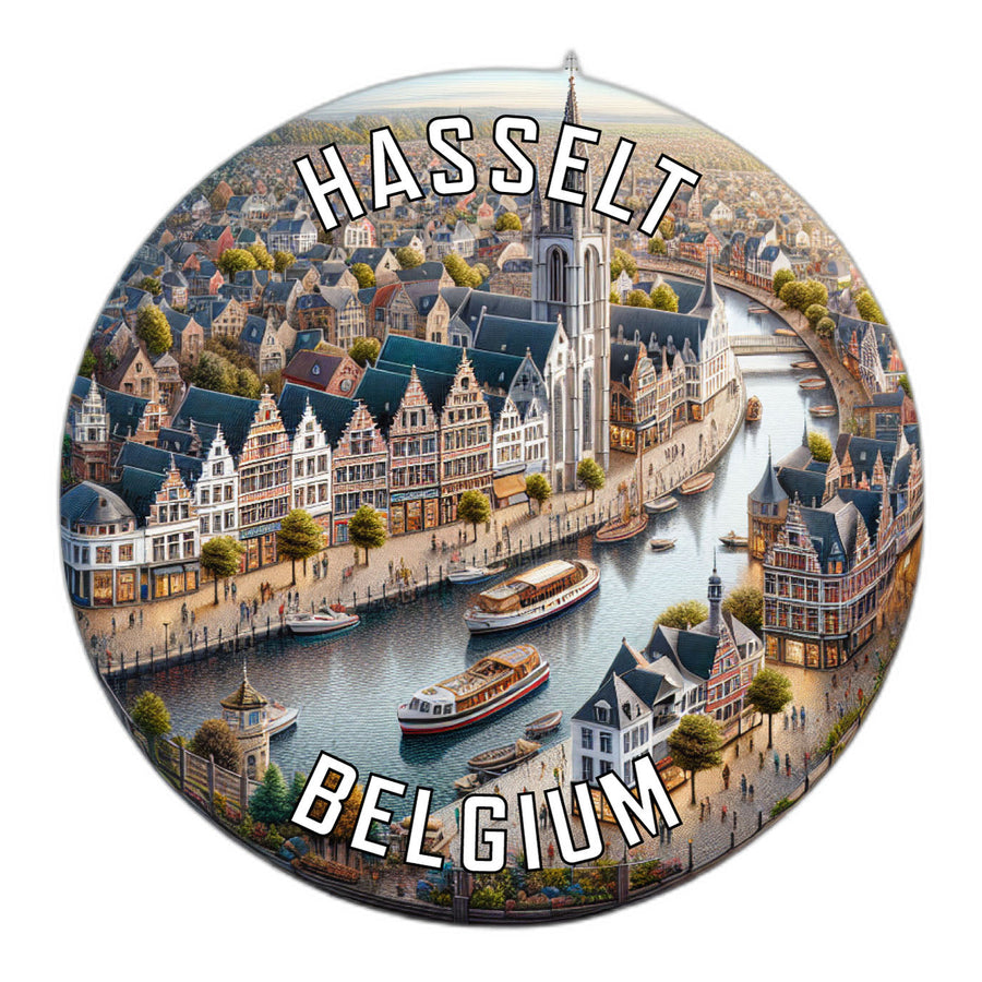 Hasselt Belgium Souvenir Die Cut Flat Magnet Image 1