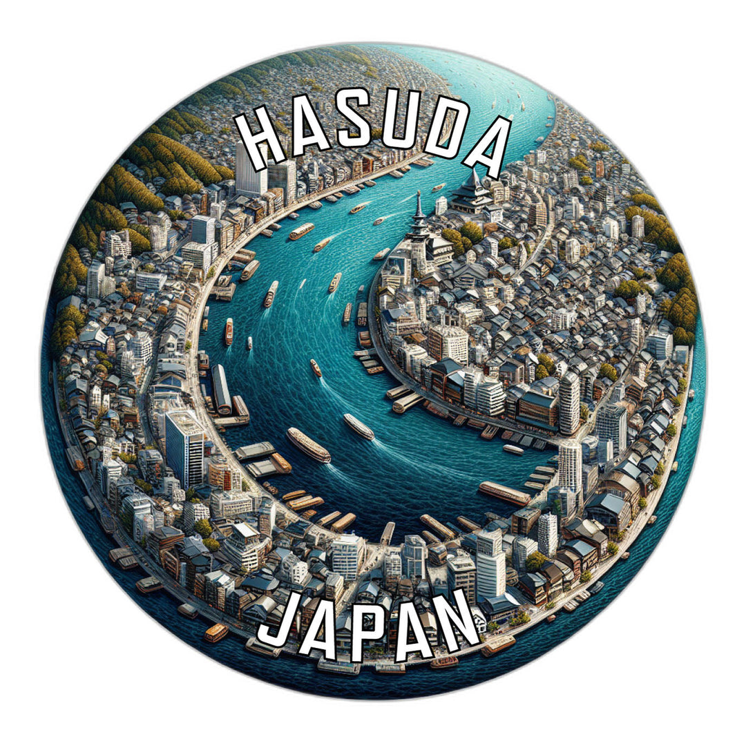 Hasuda Japan Souvenir Die Cut Flat Magnet Image 1