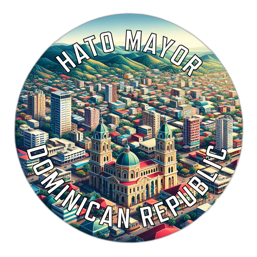 Hato Mayor Dominican Republic Souvenir Die Cut Flat Magnet Image 1