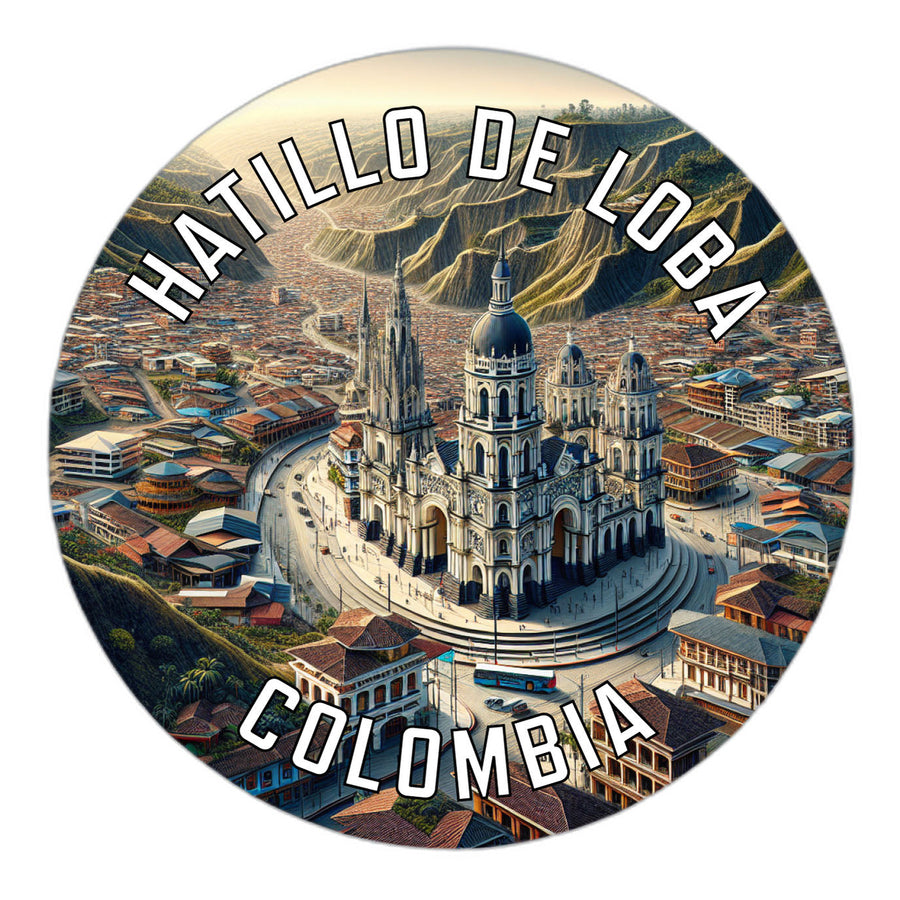 Hatillo de Loba Colombia Souvenir Die Cut Flat Magnet Image 1