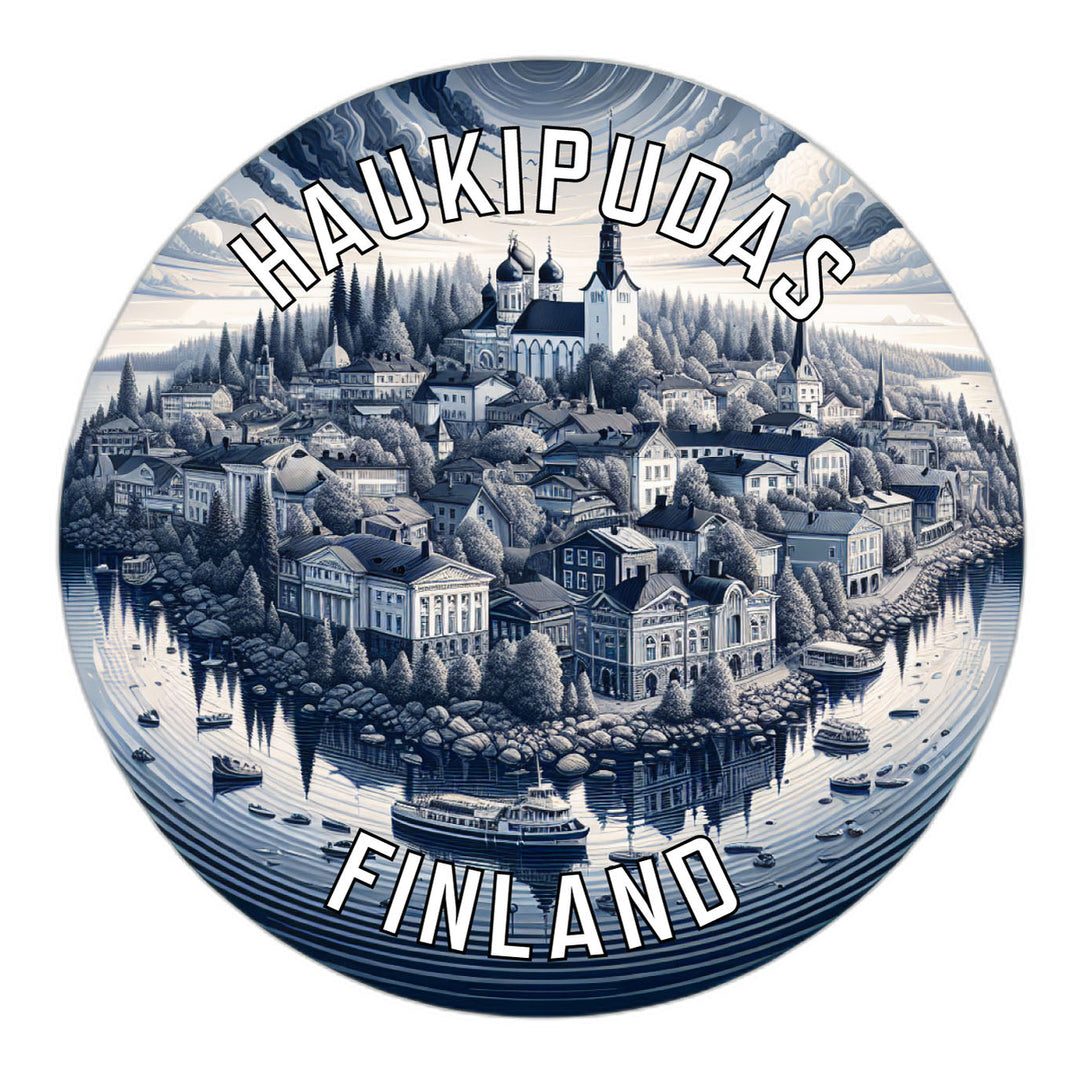 Haukipudas Finland Souvenir Die Cut Flat Magnet Image 1