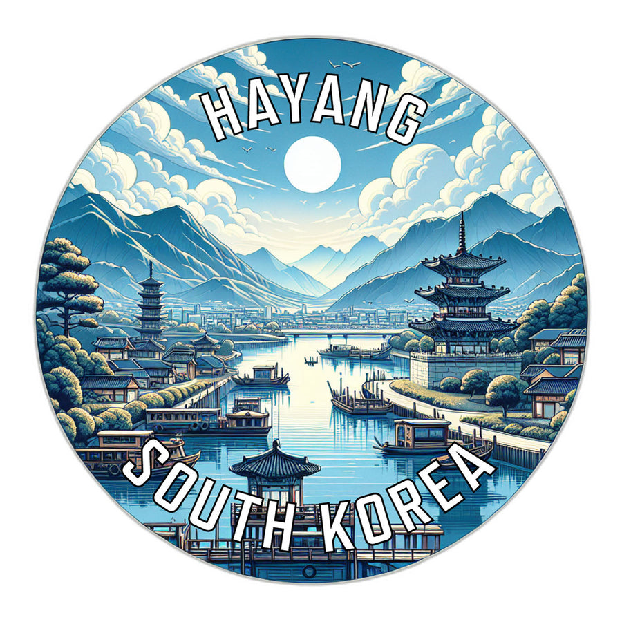 Hayang Korea South Souvenir Die Cut Flat Magnet Image 1