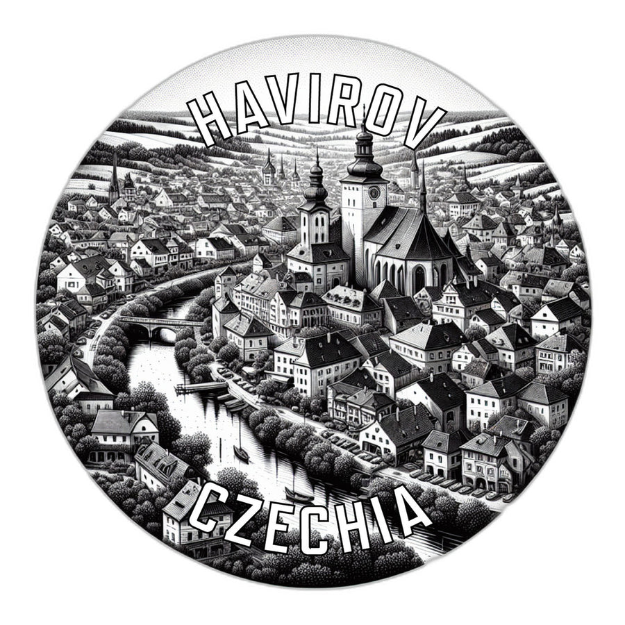 Havirov Czechia Souvenir Die Cut Flat Magnet Image 1