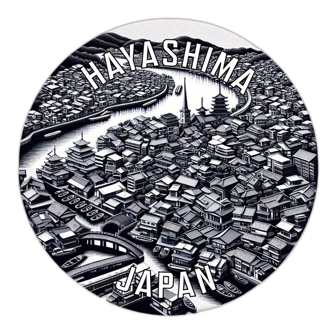 Hayashima Japan Souvenir Die Cut Flat Magnet Image 1