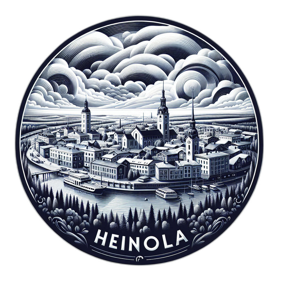 Heinola Finland_updated Souvenir Die Cut Flat Magnet Image 1