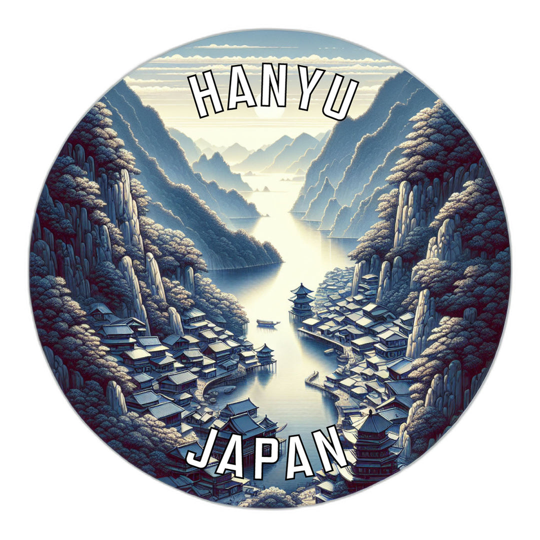 Hanyu Japan Souvenir Die Cut Flat Magnet Image 1