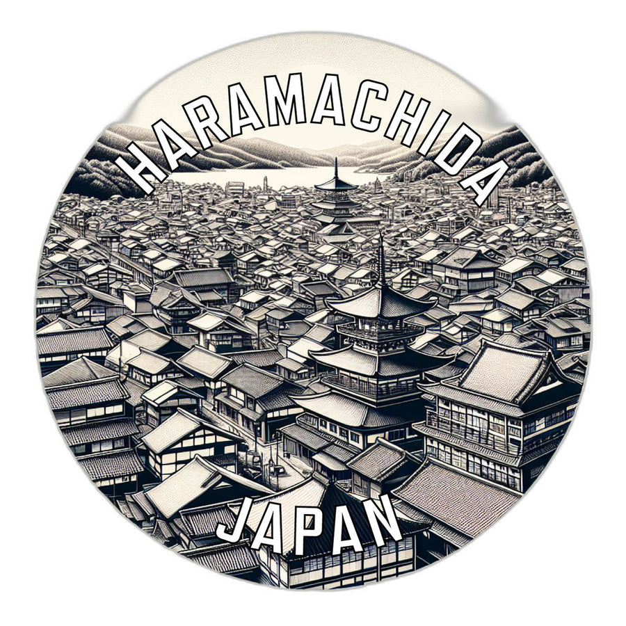 Haramachida Japan Souvenir Die Cut Flat Magnet Image 1