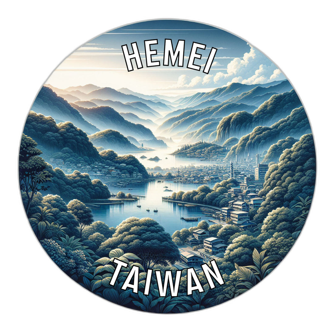 Hemei Taiwan Souvenir Die Cut Flat Magnet Image 1