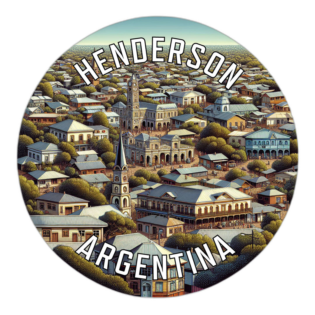 Henderson Argentina Souvenir Die Cut Flat Magnet Image 1