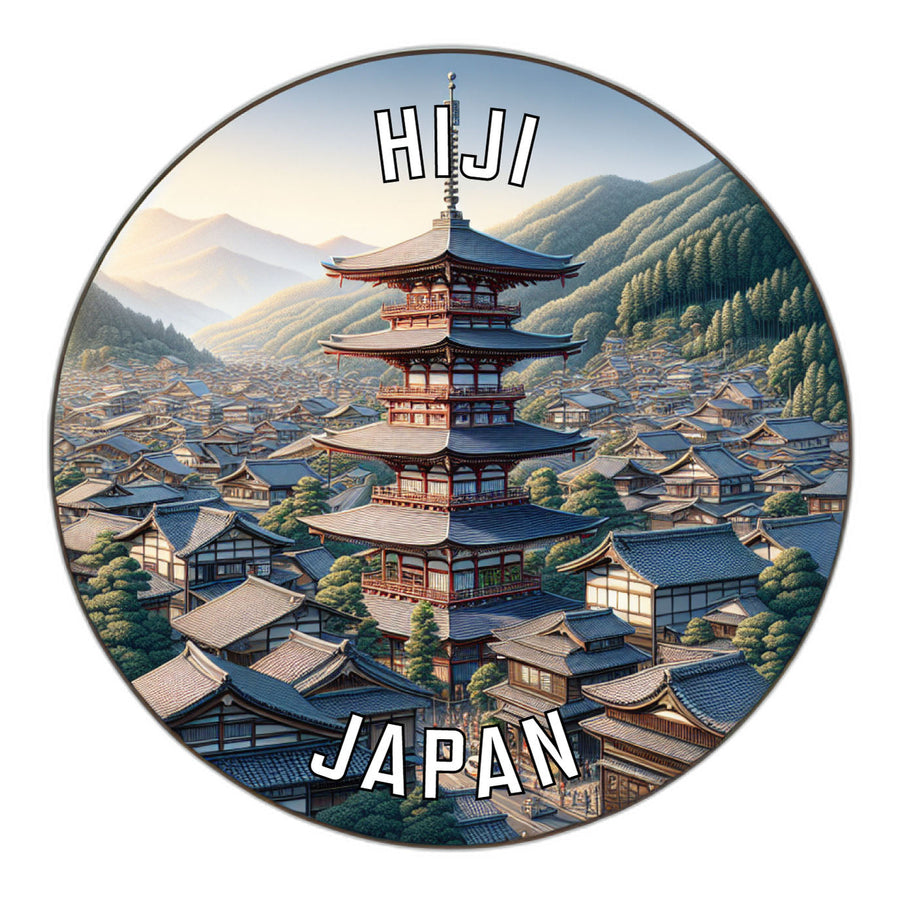 Hiji Japan Souvenir Die Cut Flat Magnet Image 1