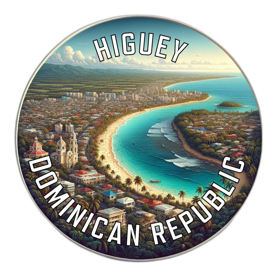 Higuey Dominican Republic Souvenir Die Cut Flat Magnet Image 1