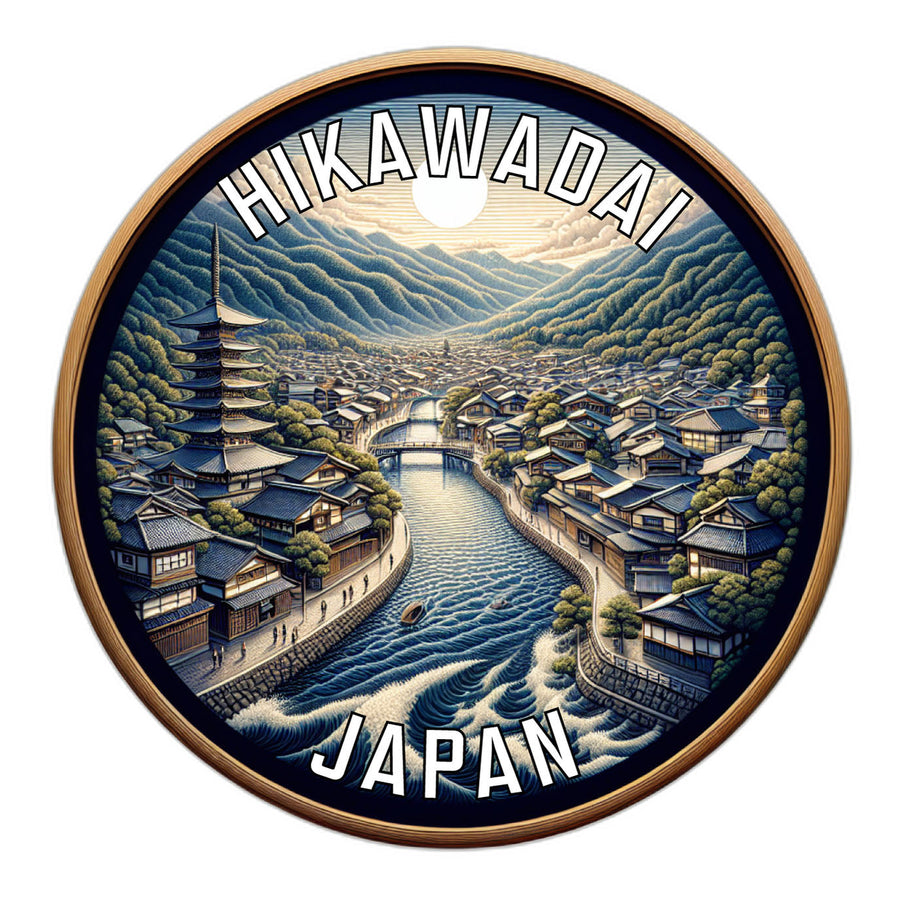 Hikawadai Japan Souvenir Die Cut Flat Magnet Image 1