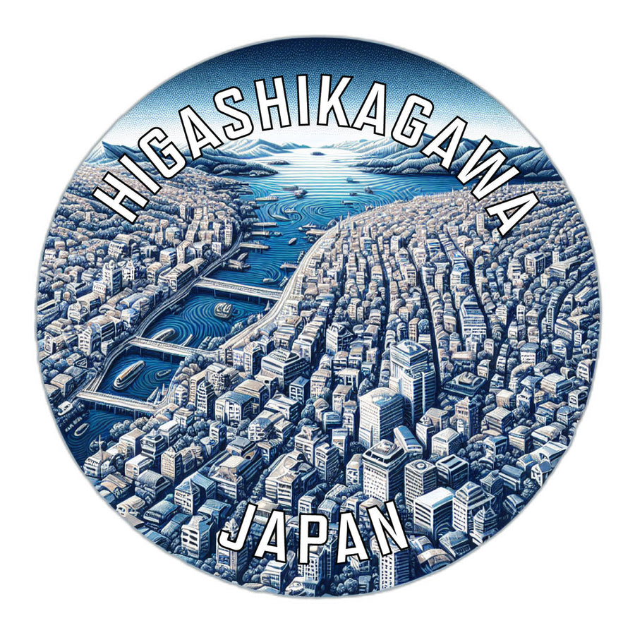 Higashikagawa Japan Souvenir Die Cut Flat Magnet Image 1