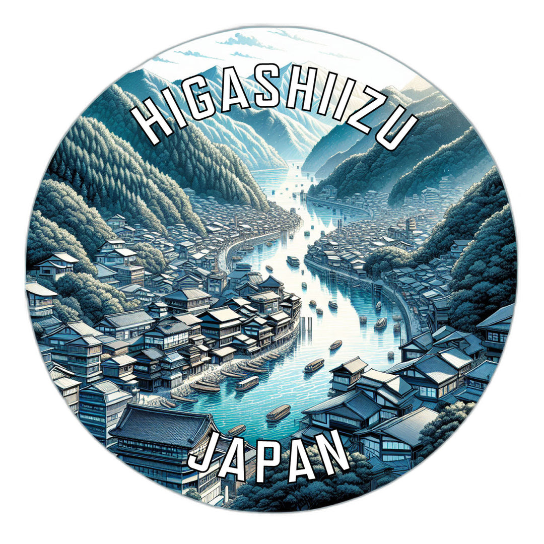 Higashiizu Japan Souvenir Die Cut Flat Magnet Image 1