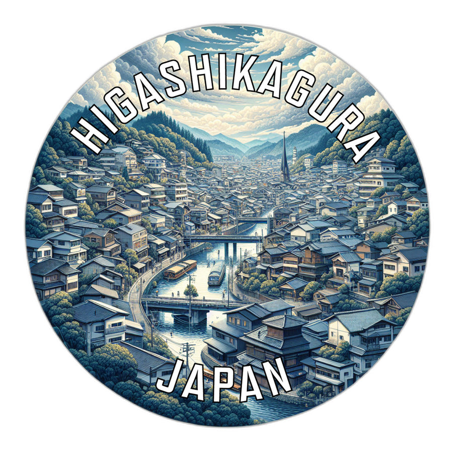 Higashikagura Japan Souvenir Die Cut Flat Magnet Image 1