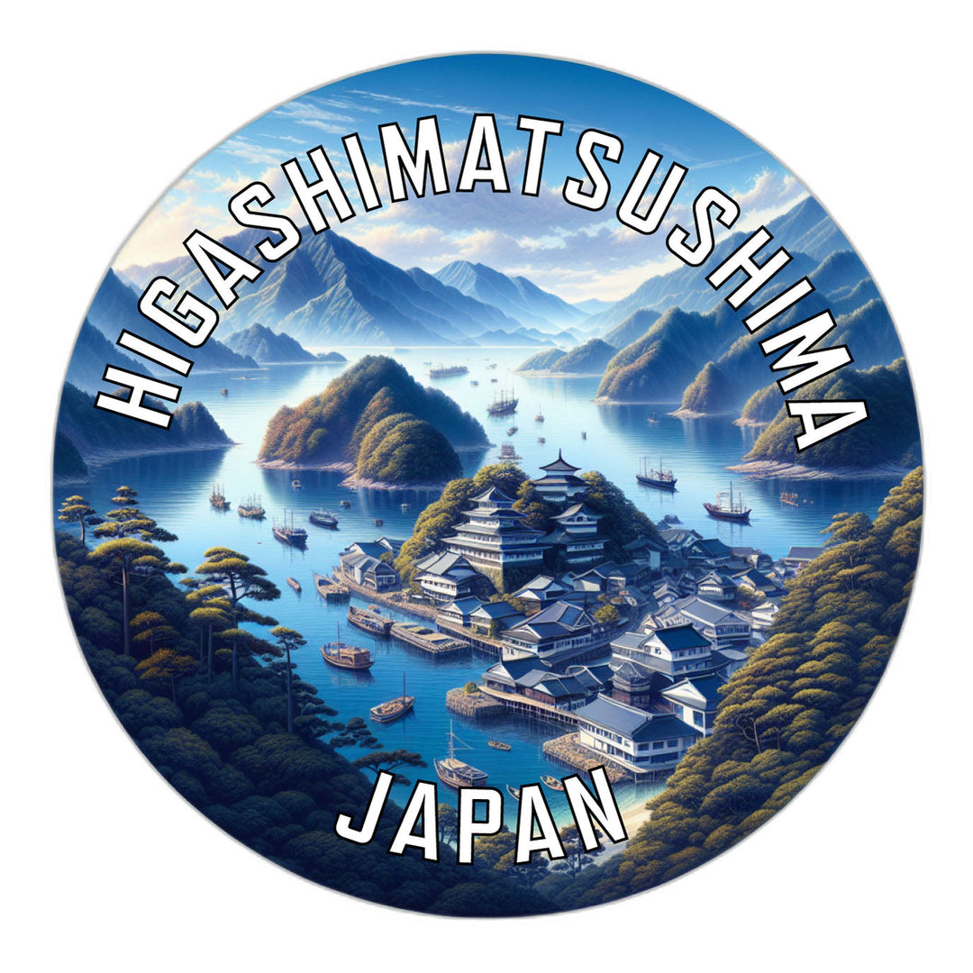 Higashimatsushima Japan Souvenir Die Cut Flat Magnet Image 1