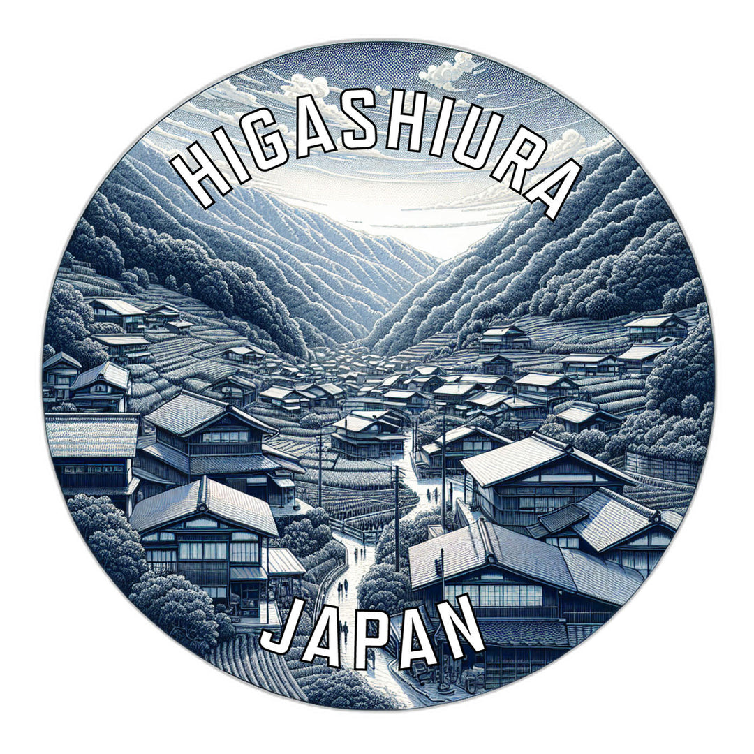 Higashiura Japan Souvenir Die Cut Flat Magnet Image 1