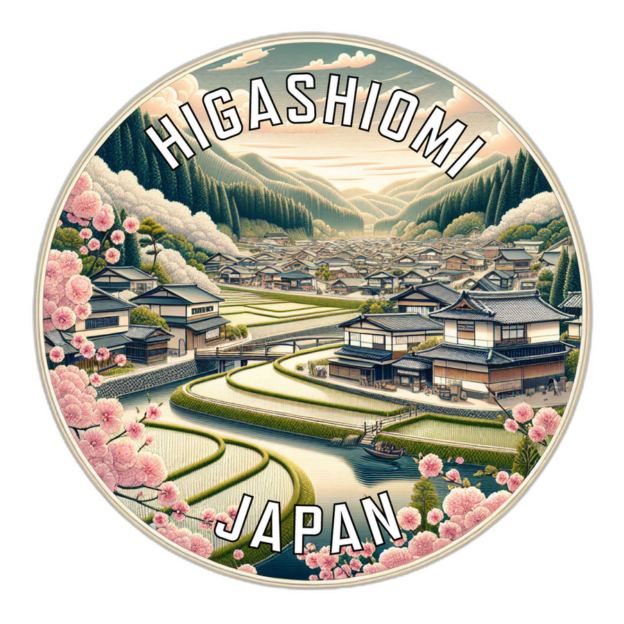 Higashiomi Japan Souvenir Die Cut Flat Magnet Image 1