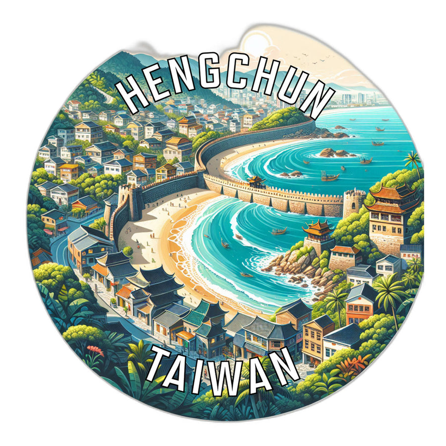 Hengchun Taiwan Souvenir Die Cut Flat Magnet Image 1