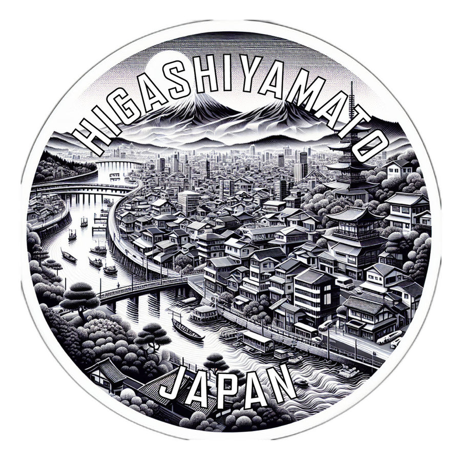 Higashiyamato Japan Souvenir Die Cut Flat Magnet Image 1