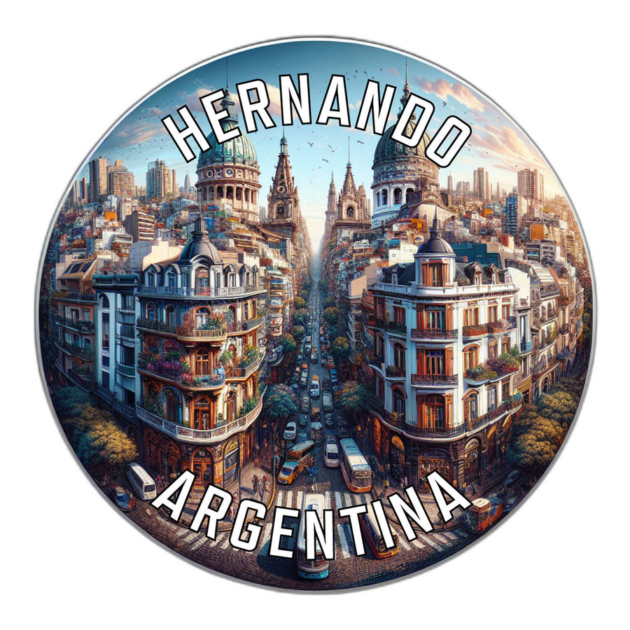 Hernando Argentina Souvenir Die Cut Flat Magnet Image 1