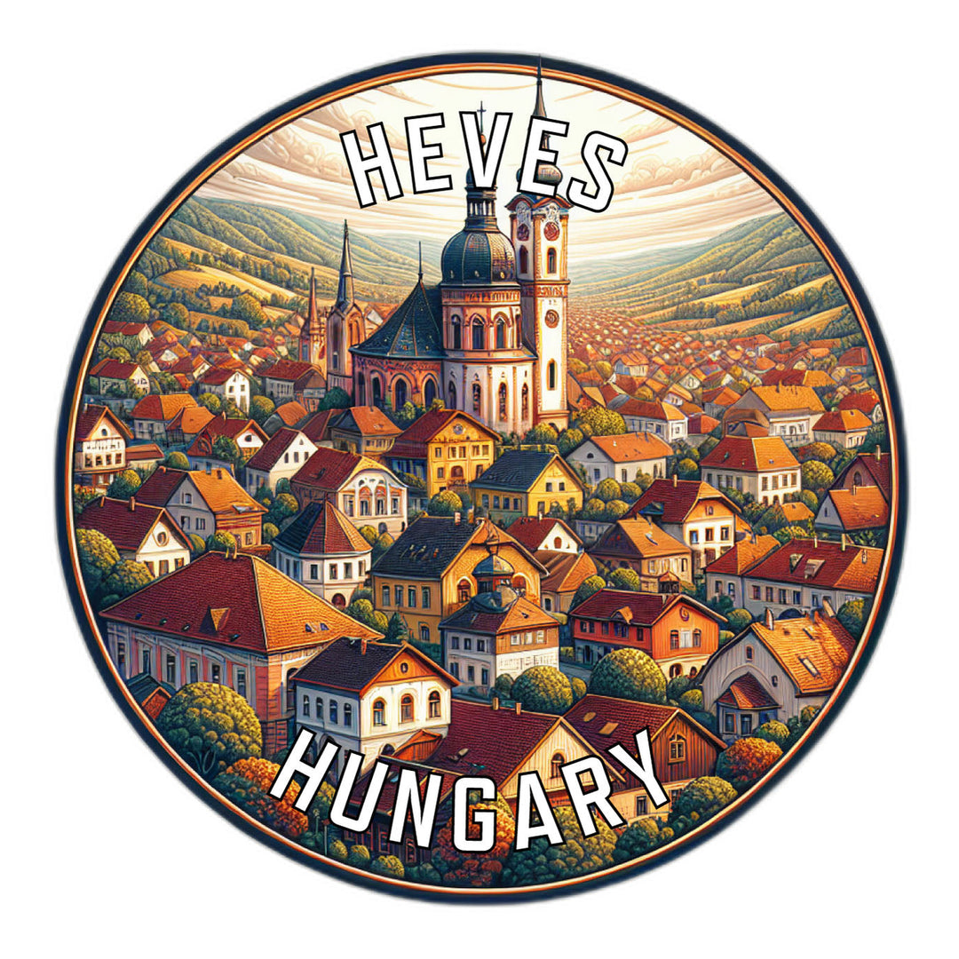 Heves Hungary Souvenir Die Cut Flat Magnet Image 1