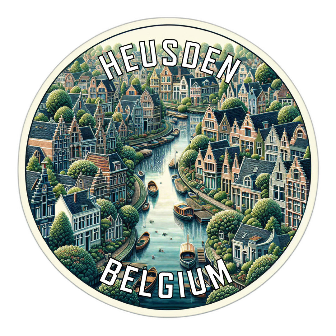 Heusden Belgium Souvenir Die Cut Flat Magnet Image 1