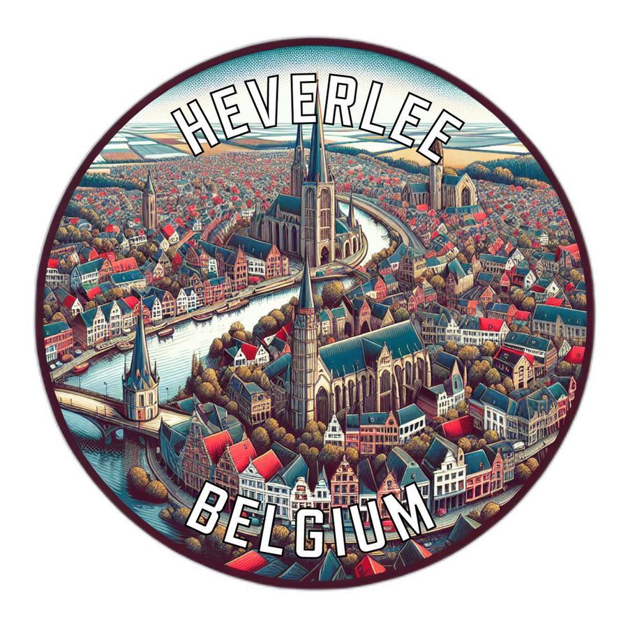 Heverlee Belgium Souvenir Die Cut Flat Magnet Image 1