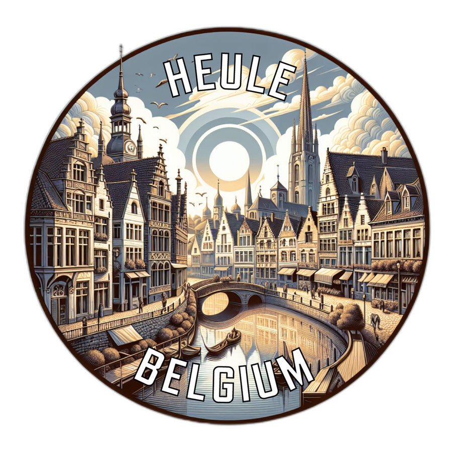 Heule Belgium Souvenir Die Cut Flat Magnet Image 1