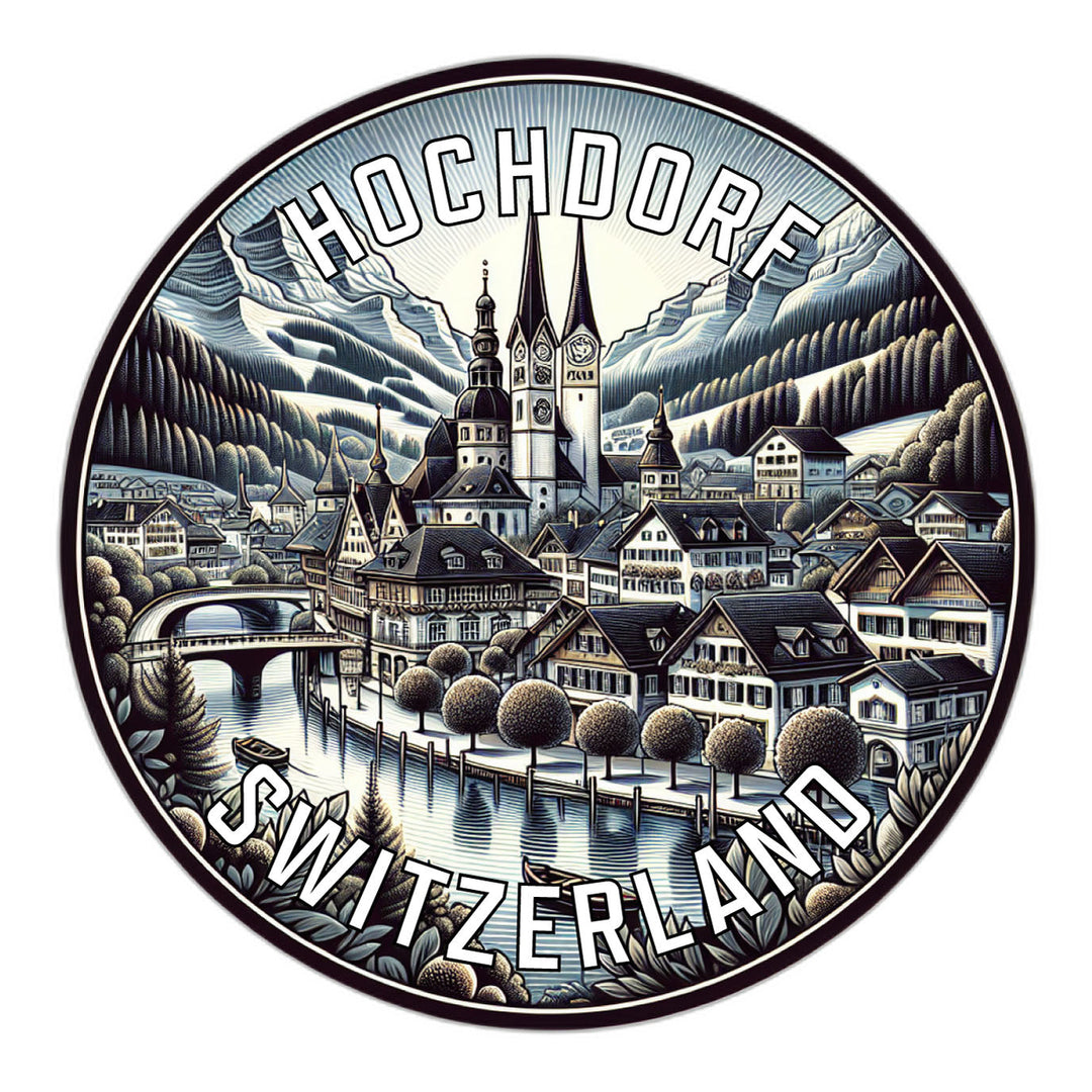 Hochdorf Switzerland Souvenir Die Cut Flat Magnet Image 1