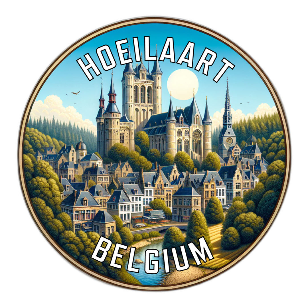 Hoeilaart Belgium Souvenir Die Cut Flat Magnet Image 1