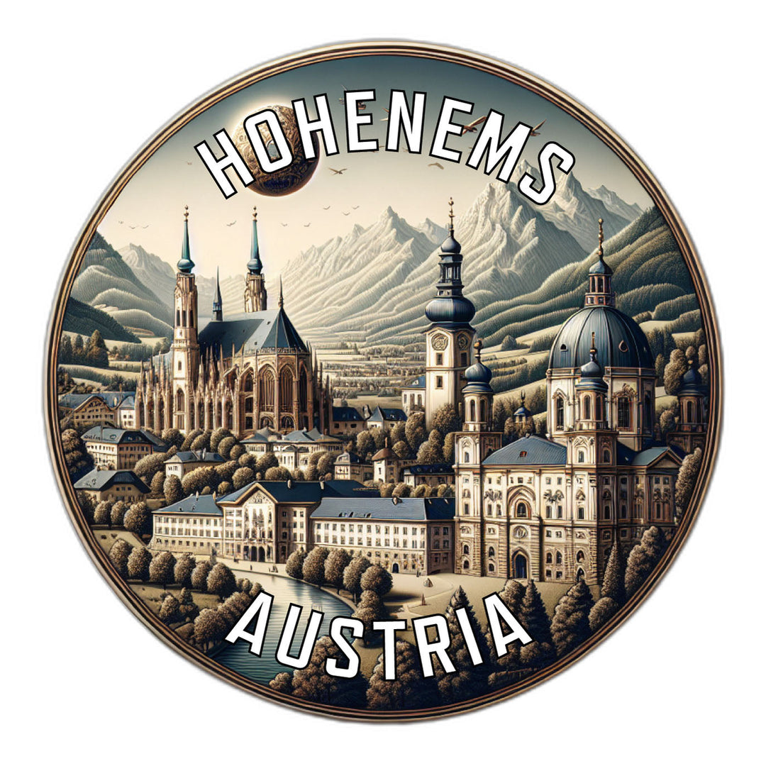 Hohenems Austria Souvenir Die Cut Flat Magnet Image 1