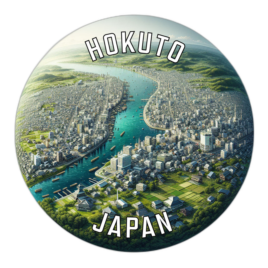 Hokuto Japan Souvenir Die Cut Flat Magnet Image 1