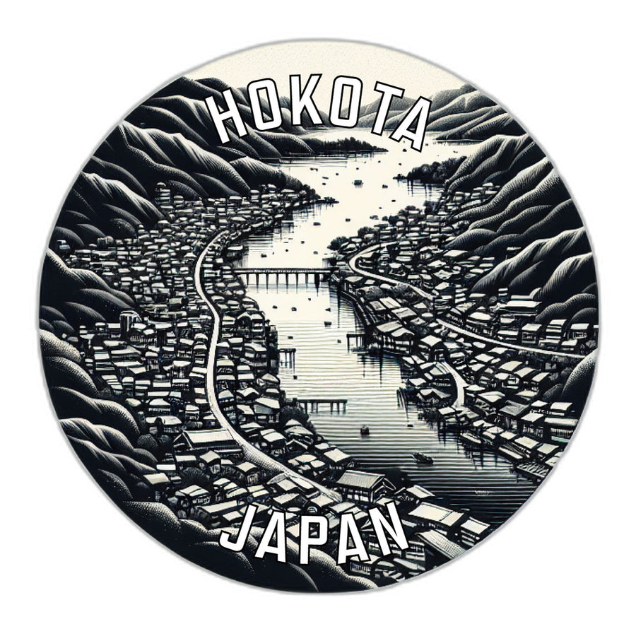 Hokota Japan Souvenir Die Cut Flat Magnet Image 1