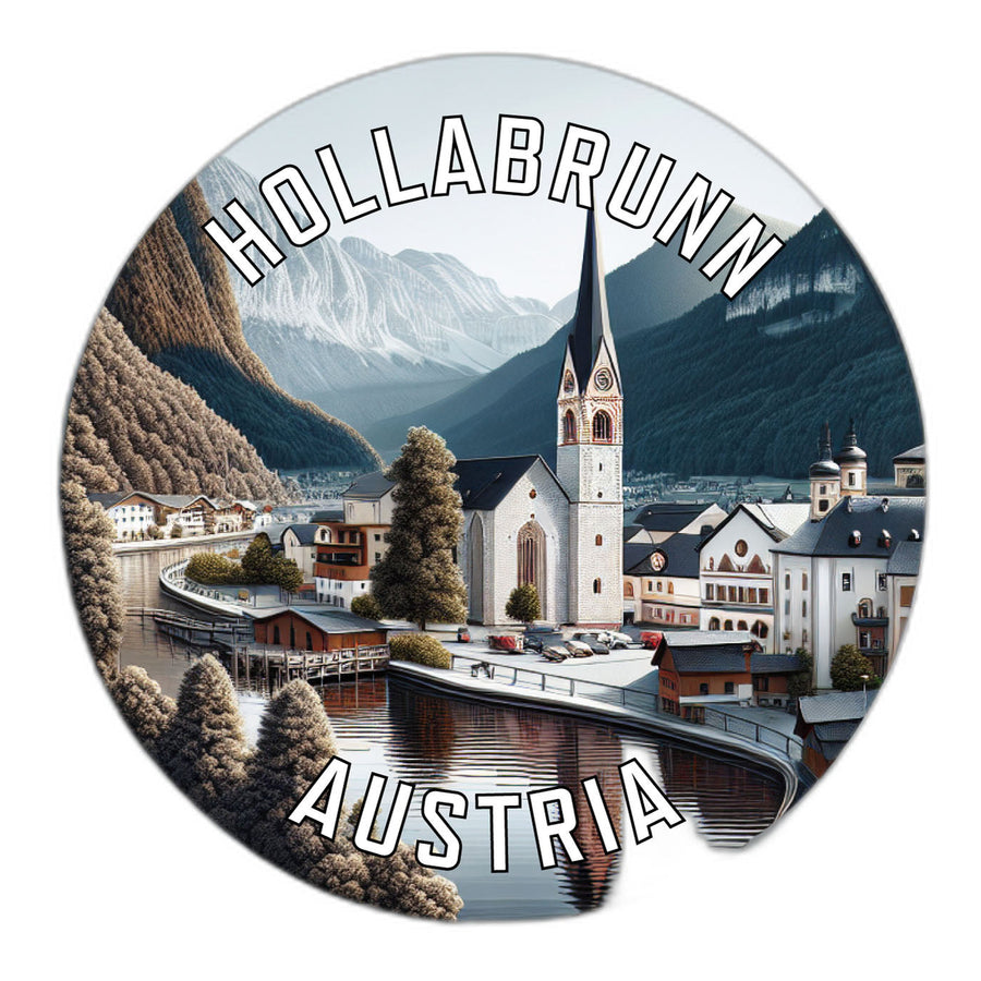 Hollabrunn Austria Souvenir Die Cut Flat Magnet Image 1