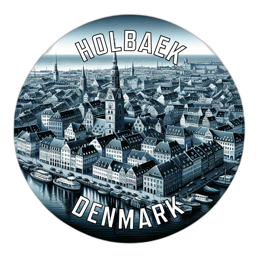 Holbaek Denmark Souvenir Die Cut Flat Magnet Image 1