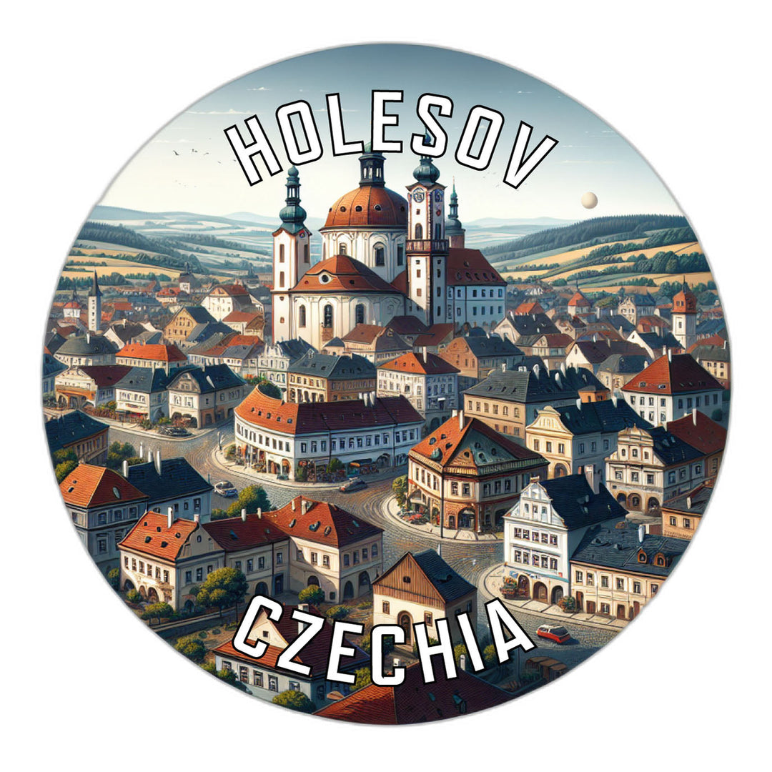 Holesov Czechia Souvenir Die Cut Flat Magnet Image 1