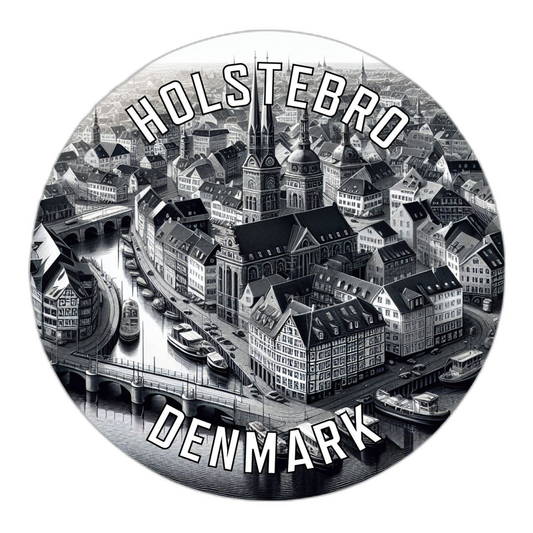 Holstebro Denmark Souvenir Die Cut Flat Magnet Image 1