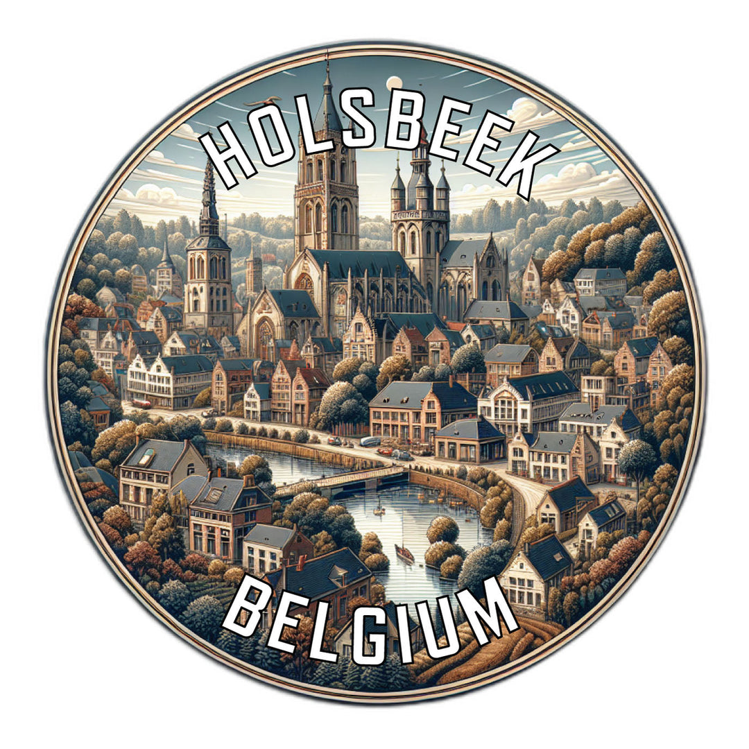 Holsbeek Belgium Souvenir Die Cut Flat Magnet Image 1