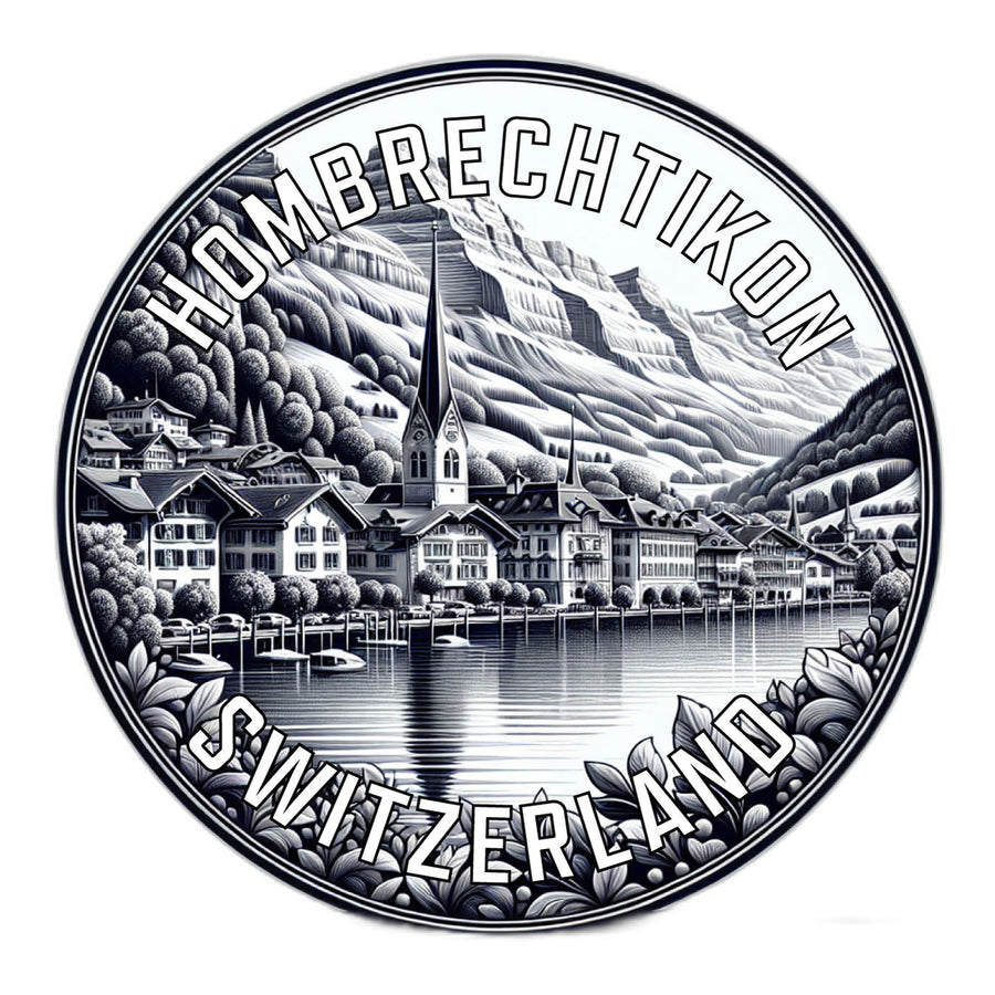 Hombrechtikon Switzerland Souvenir Die Cut Flat Magnet Image 1