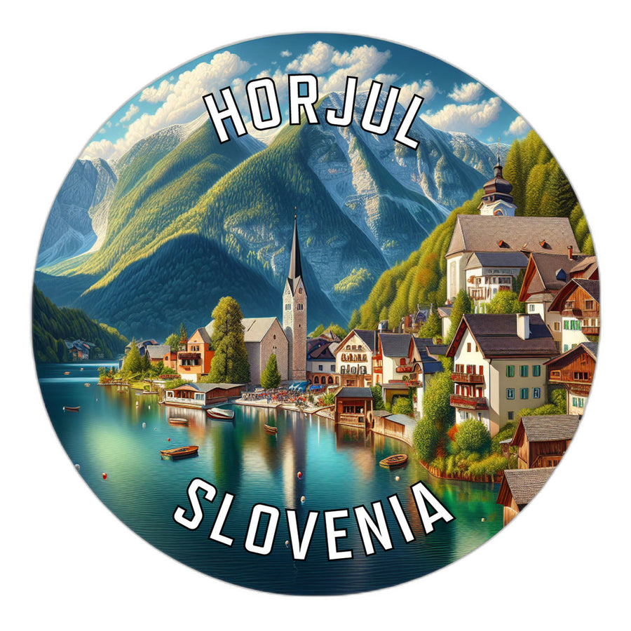 Horjul Slovenia Souvenir Die Cut Flat Magnet Image 1